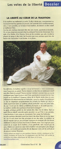 La liberté au coeur de la tradition