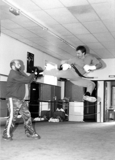 avec l'entraîneur de l'équipe de France: Philippe Lacombe